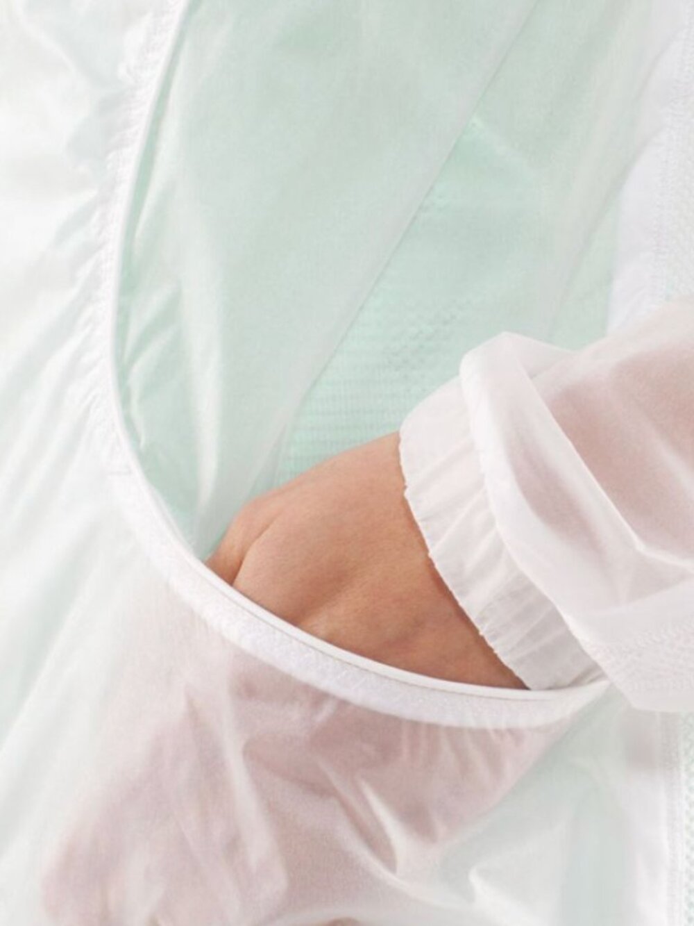 Lululemon Transparent-See Jacket White size 10 - Picture 5 of 7